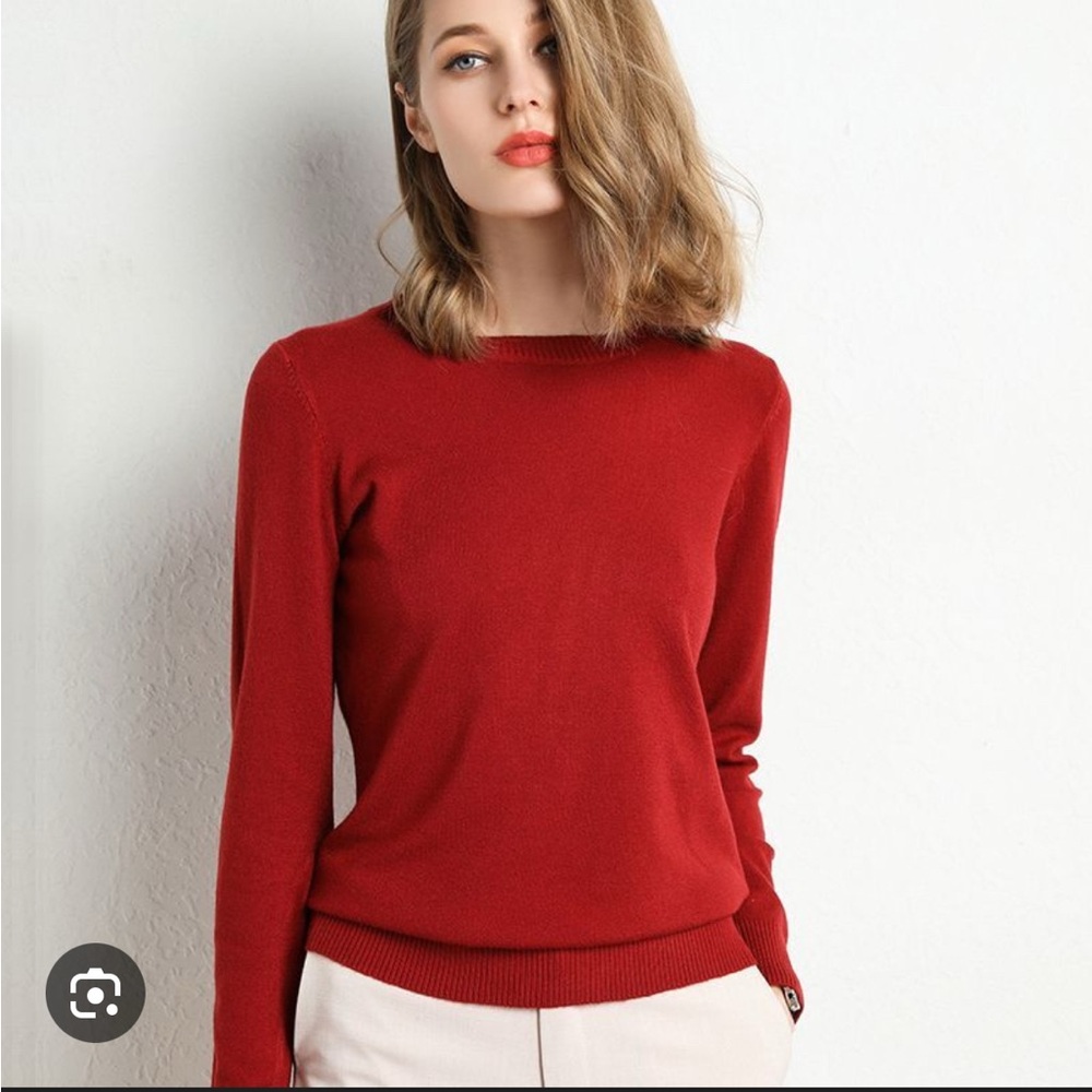 Zara Vibrant Red Knit Top